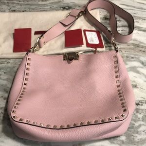 Valentino Garavani Rockstud Leather Hobo